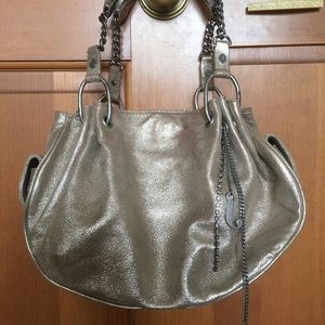 Vintage Juicy Couture Leather Satchel Gold Purse